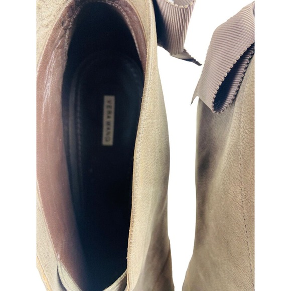 Vera Wang Womens Royce Back Bow Stiletto Heels Peep Toe Pump Brown Size 10M - Picture 5 of 13